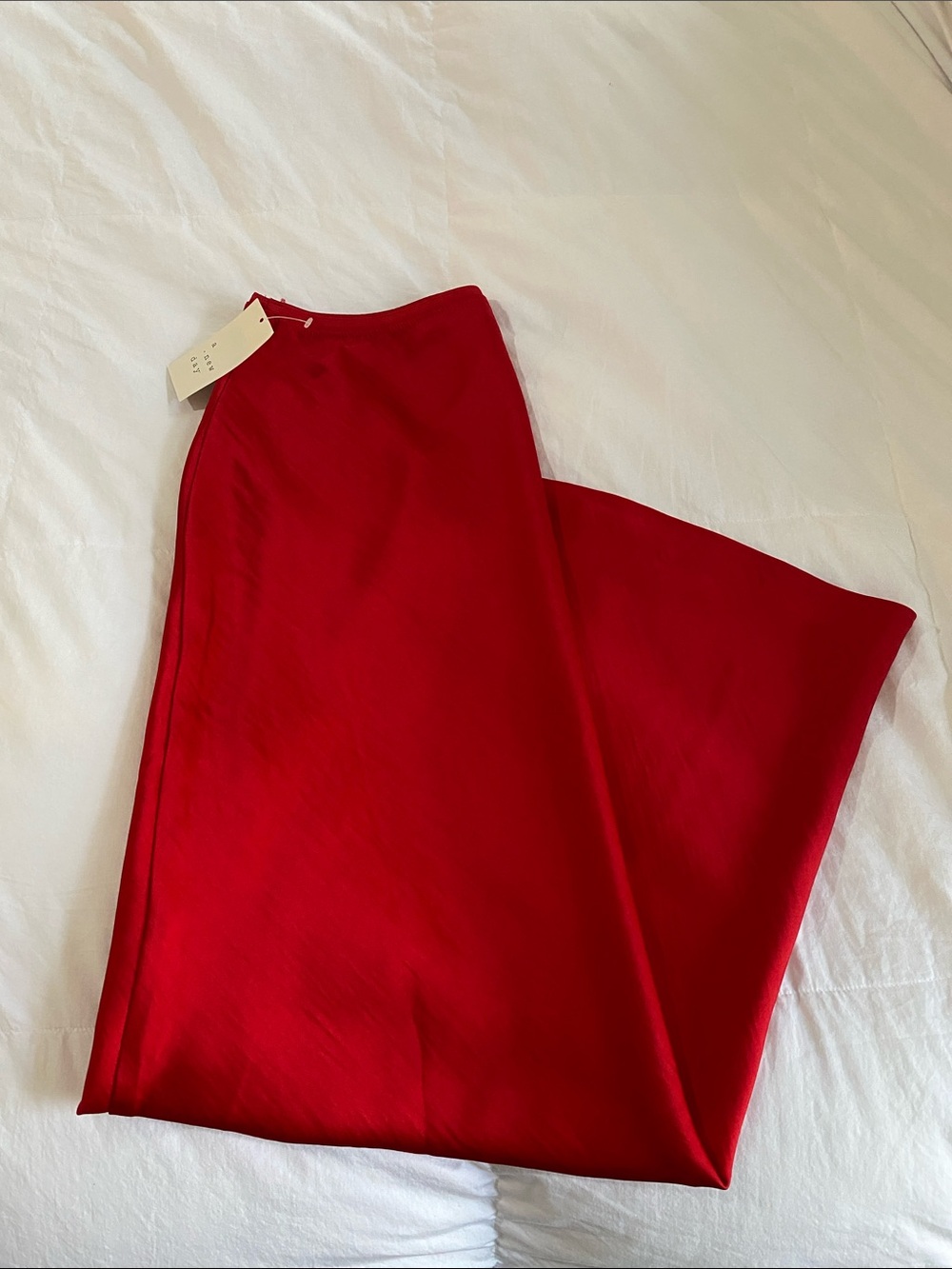 NWT a new day red long maxi skirt